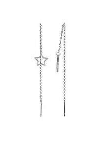 Adelia&acute;s Paar Ohrh&auml;nger ADELIA ́S "Damen Ohrstecker aus Edelstahl mit Stern", silber, Ohrringe, Damen, Damen, Edelstahl