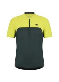 Radtrikot Ziener "NARIUS-Z", Herren, Gr. 48, bitter lemon, Obermaterial: 85% Polyester, 15% Baumwolle; Obermaterial 2: 100% Polyester, Trikots
