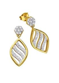 Paar Ohrstecker Lady, silber (silber vergoldet 925), Ohrringe, Damen, Diamanten