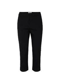 Caprihose Freequent "FQSOLVEJ-CA", Damen, Gr. M, N-Gr, schwarz, Web, Obermaterial: 76% Viskose, 21% Polyamid, 3% Elasthan, unifarben, slim fit 3/4-L&auml;nge, Hosen Caprihose, Sommerhose 3/4-L&auml;nge mit Viskose und Stretch