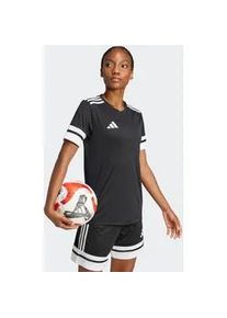 Fu&szlig;balltrikot Adidas PERFORMANCE "SQUA25 JSY W", Damen, Gr. S, schwarz-wei&szlig; (schwarz, wei&szlig;), Obermaterial: 100% Polyester, Rundhals, Trikots Fu&szlig;balltrikot