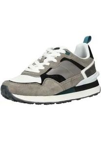 Sneaker Bullboxer "Bullboxer Sneaker Leder", Herren, Gr. 45, grau (hellgrau), Leder, Schuhe Sneaker