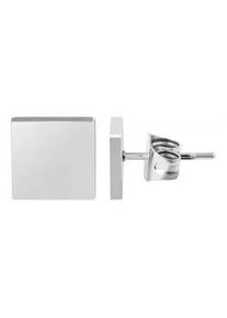 Adelia&acute;s Paar Ohrh&auml;nger ADELIA ́S "Unisex Ohrstecker aus poliertem Edelstahl", silber, Ohrringe, Damen, Unisex, Edelstahl