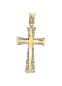 Adelia&acute;s Kettenanh&auml;nger ADELIA ́S "modischer Kreuz Anh&auml;nger aus Edelstahl", gold, Schmuckanh&auml;nger, Damen, Edelstahl, Kettenanh&auml;nger