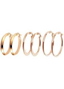 Adelia&acute;s Paar Creolen ADELIA ́S "Damen Creolen aus poliertem Edelstahl &Oslash; 26 mm", silber, Ohrringe, Damen, Damen, Edelstahl