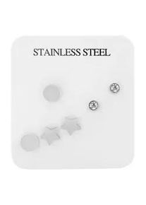 Adelia&acute;s Paar Ohrh&auml;nger ADELIA ́S "Damen Ohrstecker aus Edelstahl", silber, Ohrringe, Damen, Damen, Edelstahl