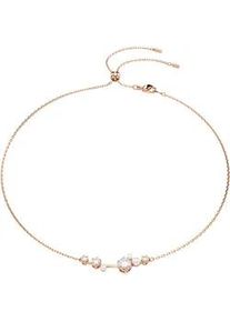 Collier Swarovski "Schmuck Geschenk Constella Halskette", wei&szlig; (ros&eacute;goldfarben, kristallwei&szlig;, wei&szlig;), Halsketten, Damen, Metall Perlen, L: 48, Metall, Perlen, Collier, mit Swarovski Zirkonia (synth.) - mit Swarovski Perle