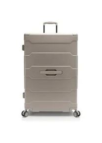 Hartschalen-Trolley Heys "ReNew, verschiedene Gr&ouml;&szlig;en und Farben", Gr. B/H/T: 49,8cm x 76,6cm x 30,4cm 125 l, beige (atmosphere), Kunststoff, clean, matt, Basic, Koffer, herausnehmbares Innenfutter Volumenerweiterung 5 Jahre Garantie