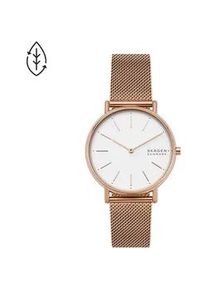 Skagen "SIGNATUR" Armbanduhr, Damenuhr, Edelstahlarmband, analog