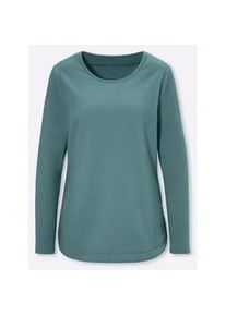 Fleeceshirt Classic Basics "Fleece-Shirt", Damen, Gr. 44, gr&uuml;n (jade), 100% Polyester, unifarben, Shirts