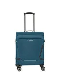 Handgep&auml;ck-Trolley Travelite "JETPACK Max 4 Cabin, konzip. f&uuml;r Lufthansa, Austrian Airlines & Swiss", Damen, Gr. B/H/T: 40cm x 55cm x 23cm 41 l, blau (petrol), Polyester, unifarben mit Farbeins&auml;tzen, Koffer, Weichgep&auml;ck-Koffer Handgep&auml;ck f&uuml;r die meisten g&auml;ngigen Airlines