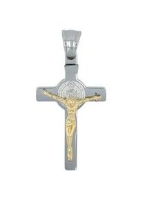 Adelia&acute;s Kettenanh&auml;nger ADELIA ́S "stilvoller Kreuz Anh&auml;nger aus Edelstahl", gold, Schmuckanh&auml;nger, Damen, Edelstahl, Kettenanh&auml;nger