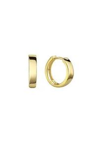 Paar Creolen Vivance "333/- Gelbgold glanz", gelb, Ohrringe, Damen, one-size, Gold