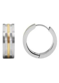 Adelia&acute;s Paar Creolen ADELIA ́S "Damen Creolen aus mattem Edelstahl &Oslash; 16 mm", gold, Ohrringe, Damen, Damen, Edelstahl