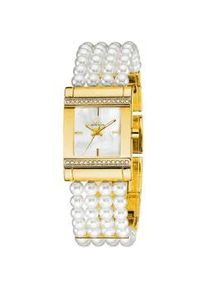 Quarzuhr, wei&szlig;, Armbanduhren, Damen, Quarzuhr