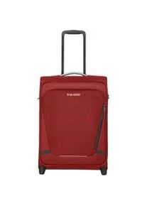 Handgep&auml;ck-Trolley Travelite "JETPACK Multi Light 2 Cabin, konzipiert f&uuml;r Condor & Ryanair", Damen, Gr. B/H/T: 40cm x 55cm x 20cm 41 l, rot, Polyester, unifarben mit Farbeins&auml;tzen, Koffer, Weichgep&auml;ck-Koffer Handgep&auml;ck f&uuml;r die meisten g&auml;ngigen Airlines