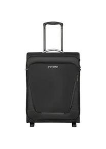 Handgep&auml;ck-Trolley Travelite "JETPACK Multi 2 Cabin, konzipiert f&uuml;r Condor & Ryanair", Damen, Gr. B/H/T: 40cm x 55cm x 20cm 41 l, schwarz, Polyester, unifarben mit Farbeins&auml;tzen, Koffer, Weichgep&auml;ck-Koffer Handgep&auml;ck f&uuml;r die meisten g&auml;ngigen Airlines