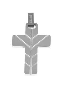 Adelia&acute;s Kettenanh&auml;nger ADELIA ́S "hochwertiger Kreuz Anh&auml;nger aus Edelstahl", schwarz, Schmuckanh&auml;nger, Damen, Edelstahl, Kettenanh&auml;nger