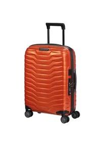 Hartschalen-Trolley Samsonite "PROXIS, verschiedene Gr&ouml;&szlig;en und Farben", Damen, Gr. B/H/T: 35cm x 55cm x 23cm 38 l, orange (flame), Polypropylen, unifarben, festlich, Koffer, Trolley Reisegep&auml;ck Hartschalenkoffer Reisekoffer TSA-Zahlenschloss