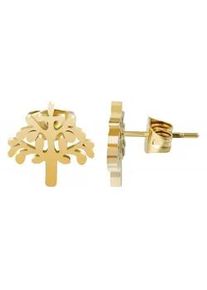 Adelia&acute;s Paar Ohrh&auml;nger ADELIA ́S "Damen Ohrstecker aus poliertem Edelstahl", silber, Ohrringe, Damen, Damen, Edelstahl