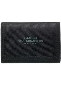 Brieftasche Element "Element Co", Herren, schwarz (flint schwarz), Obermaterial: 100% Microfaser;, Kleinlederwaren Brieftasche