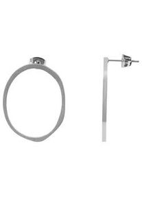 Adelia&acute;s Paar Ohrh&auml;nger ADELIA ́S "Damen Ohrstecker aus poliertem Edelstahl", silber, Ohrringe, Damen, Damen, Edelstahl