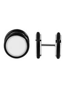 Adelia&acute;s Paar Ohrh&auml;nger ADELIA ́S "Unisex Ohrstecker aus Edelstahl mit Herz und Strass - - &Oslash; 12 mm", silber, Ohrringe, Damen, Unisex, Edelstahl