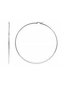 Adelia&acute;s Paar Creolen ADELIA ́S "Damen Creolen aus poliertem Edelstahl", silber, Ohrringe, Damen, Damen, Edelstahl