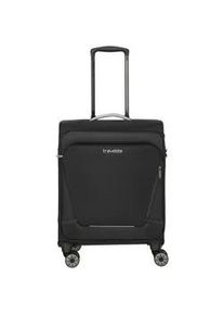 Handgep&auml;ck-Trolley Travelite "JETPACK Max 4 Cabin, konzip. f&uuml;r Lufthansa, Austrian Airlines & Swiss", Gr. B/H/T: 40cm x 55cm x 23cm 41 l, schwarz, Polyester, unifarben mit Farbeins&auml;tzen, Koffer, Weichgep&auml;ck-Koffer Handgep&auml;ck f&uuml;r die meisten g&auml;ngigen Airlines