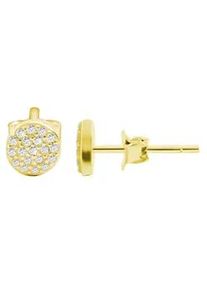 Adelia&acute;s Paar Ohrh&auml;nger ADELIA ́S "Damen Ohrstecker aus 925 Sterling Silber und Zirkonia &Oslash; 6 mm", silber, Ohrringe, Damen, Damen, Silber 925 (Sterlingsilber)