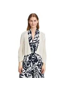 Strickjacke Betty Barclay "Damen mit 3/4 Arm", Damen, Gr. 46, wei&szlig; (rohwei&szlig;), Strick, Obermaterial: 65% Viskose, 35% Polyamid, relaxed fit normal, V-Ausschnitt, Strickjacken Strickjacke, Strick