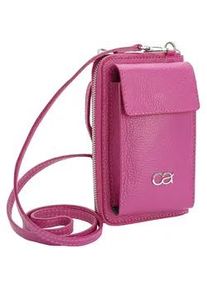 Umh&auml;ngetasche "Event", Damen, Gr. B/H/T: 18cm x 12cm x 3cm onesize, pink, Leder, Collezione Alessandro, Taschen Umh&auml;ngetasche, Echt Leder Handy Geldb&ouml;rse zum Umh&auml;ngen