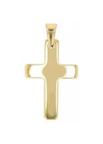 Adelia&acute;s Kettenanh&auml;nger ADELIA ́S "moderner Kreuz Anh&auml;nger aus Edelstahl", gold, Schmuckanh&auml;nger, Damen, Edelstahl, Kettenanh&auml;nger