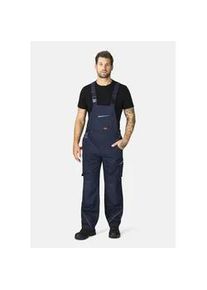 Arbeitslatzhose HERO by John Medoox "EDMONTON Pro Workwear Arbeits-Cargo-Latzhose", Herren, Gr. 50, L&auml;nge 32, blau (marine), Sweatware, 65% Polyester, 35% Baumwolle, gerade lang, Hosen, Arbeits-Cargo-Latzhose Funktionsqualit&auml;tf&uuml;r Herren
