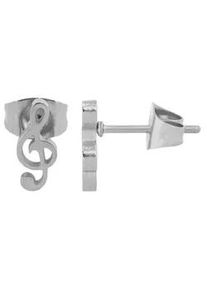 Adelia&acute;s Paar Ohrh&auml;nger ADELIA ́S "Damen Ohrstecker aus poliertem Edelstahl", silber, Ohrringe, Damen, Damen, Edelstahl