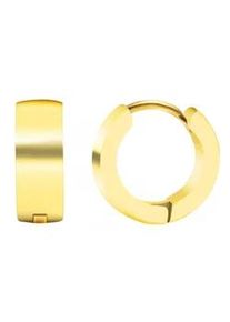 Adelia&acute;s Paar Creolen ADELIA ́S "Damen Creolen aus poliertem Edelstahl &Oslash; 10 mm", silber, Ohrringe, Damen, Damen, Edelstahl