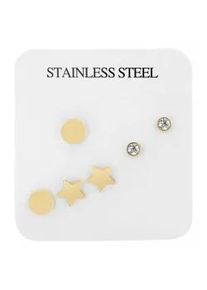 Adelia&acute;s Paar Ohrh&auml;nger ADELIA ́S "Damen Ohrstecker aus Edelstahl", silber, Ohrringe, Damen, Damen, Edelstahl