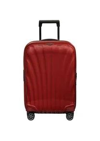Hartschalen-Trolley Samsonite "C-LITE 55 EXP, verschiedene Farben", Gr. B/H/T: 40cm x 55cm x 20cm 36 l, rot (chili rot), Polypropylen, unifarben, Basic, Koffer, Handgep&auml;ck-Koffer Volumenerweiterung TSA-Zahlenschloss USB-Schleuse
