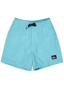 Badeshorts Quiksilver "Everyday Solid 12", Kinder, Gr. 2(84-92cm), Normalgr&ouml;&szlig;en, blau (aqua sky), Obermaterial: 100% Microfaser;, Badehosen Badeshorts