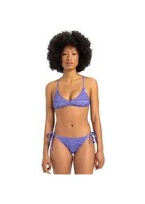 Bikini-Hose Quiksilver "Clickity Clack", Damen, Gr. M, US-Gr&ouml;&szlig;en, dusted peri global heat 64x64, Obermaterial: 87% Nylon, 13% Elasthan;, Badehosen Bikini-Hose