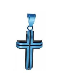 Adelia&acute;s Kettenanh&auml;nger ADELIA ́S "trendiger Kreuz Anh&auml;nger aus Edelstahl", blau, Schmuckanh&auml;nger, Damen, Edelstahl, Kettenanh&auml;nger