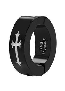 Adelia&acute;s Paar Creolen ADELIA ́S "Herren Creolen aus poliertem Edelstahl &Oslash; 5 mm", silber, Ohrringe, Herren, Herren, Edelstahl