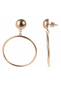 Adelia&acute;s Paar Ohrh&auml;nger ADELIA ́S "Damen Ohrstecker aus Edelstahl &Oslash; 40 mm", silber, Ohrringe, Damen, Damen, Edelstahl