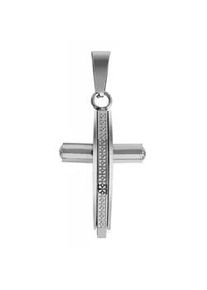 Adelia&acute;s Kettenanh&auml;nger ADELIA ́S "stilvoller Kreuz Anh&auml;nger aus Edelstahl", silber, Schmuckanh&auml;nger, Damen, Edelstahl, Kettenanh&auml;nger