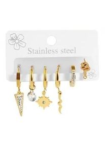 Adelia&acute;s Paar Ohrh&auml;nger ADELIA ́S "Damen Ohrstecker aus Edelstahl &Oslash; 10 mm", silber, Ohrringe, Damen, Damen, Edelstahl