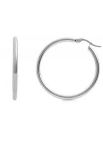 Adelia&acute;s Paar Creolen ADELIA ́S "Damen Creolen aus Edelstahl", silber, Ohrringe, Damen, Damen, Edelstahl