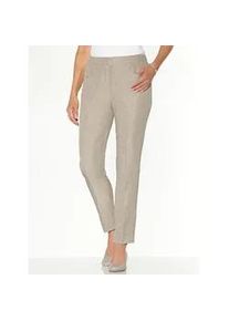 Schlupfhose Classic Basics, Damen, Gr. 50, Normalgr&ouml;&szlig;en, beige (sesam, meliert), 100% Polyester, meliert, Hosen Schlupfhose