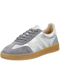 Sneaker Gant "Gant Sneaker Leder/Textil", Damen, Gr. 40, silber (silber, wei&szlig;), Leder, Textil, Schuhe Sneaker