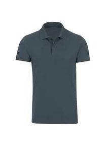 Poloshirt TRIGEMA "TRIGEMA Slim Fit Poloshirt aus DELUXE-Piqu&eacute;", Damen, Gr. M, grau (anthrazit), Piqu&eacute;, 100% Baumwolle, Basic, normal, ohne Ausschnitt, Shirts