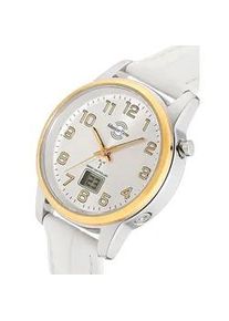 MASTER TIME Funkuhr, wei&szlig;, Armbanduhren, Damen, Funkuhr Quarzuhr
